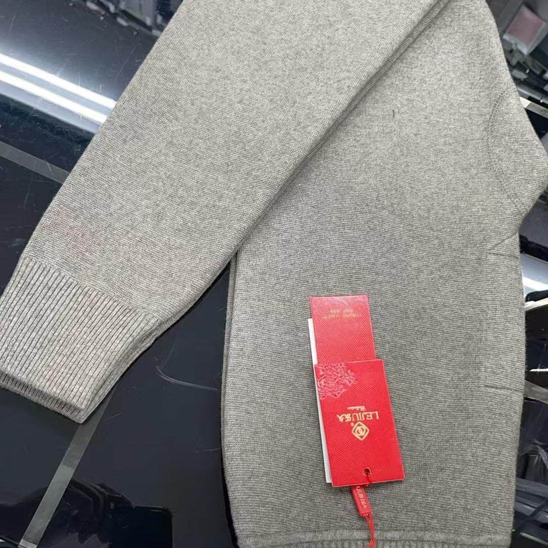 乐久常规款男士中年爸爸羊毛中厚羊毛羊绒加厚秋冬保暖裤专柜正品