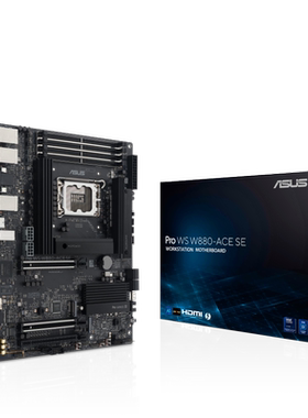 华硕/ASUS Pro WS W880 ACE SE工作站主板带IPMI和BMC支持LGA1851