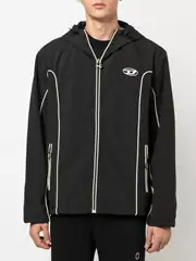 Dies J-Hives Logo Patch Embroidered Windbreaker with Three-Dimensional Texture Cardigan Zipper Jacket for Men and Women