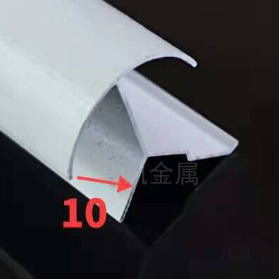 护墙板工字卡条金属阳角线条白色阴角卡条收口线直角线白色包角线