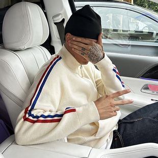 Corteiz长袖毛衣针织欧美恶魔岛UKDRIPDRILL嘻哈说唱休闲保暖