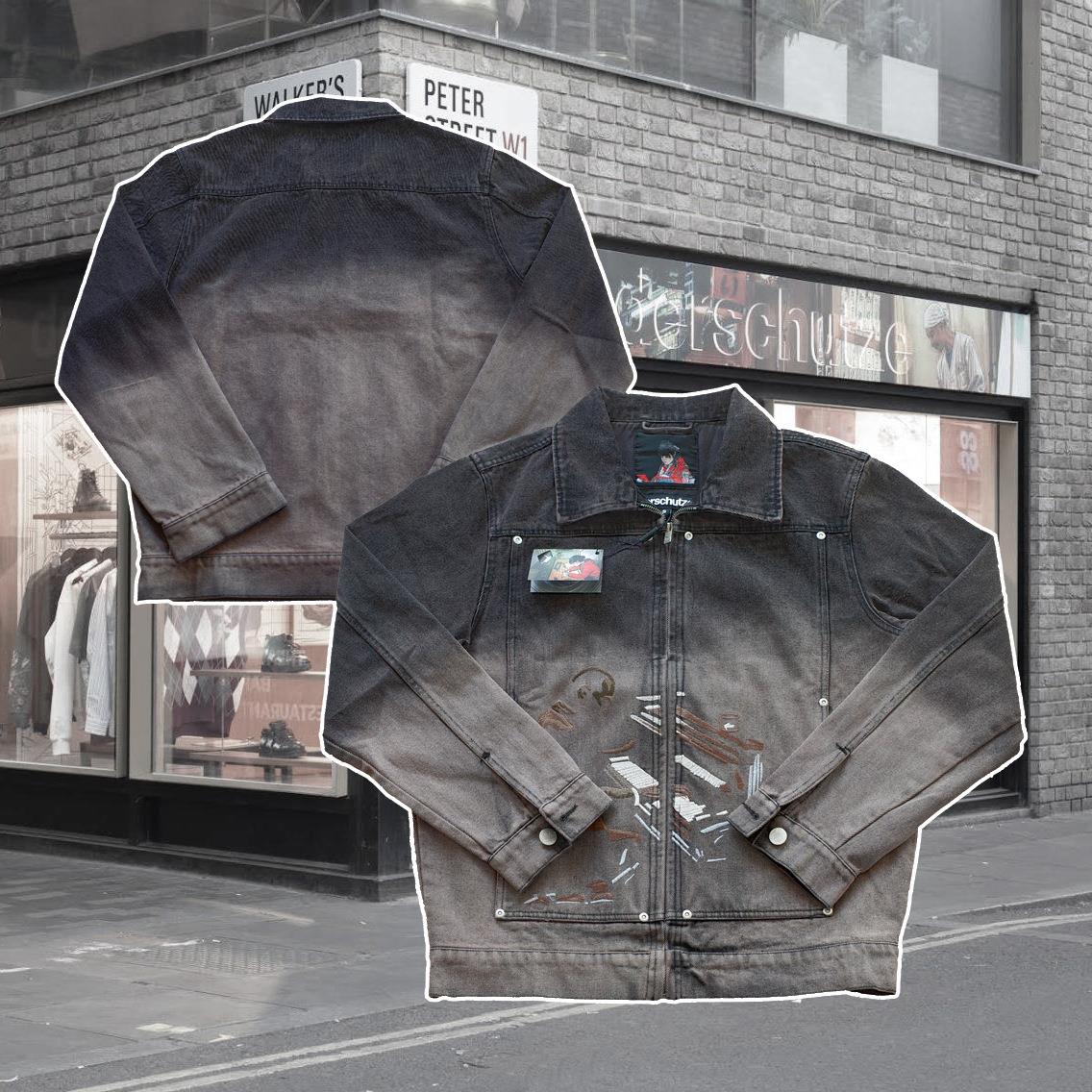 derschutze牛仔外套短裤长裤套装直筒宽松欧美明星同款UKDRIPDRIL