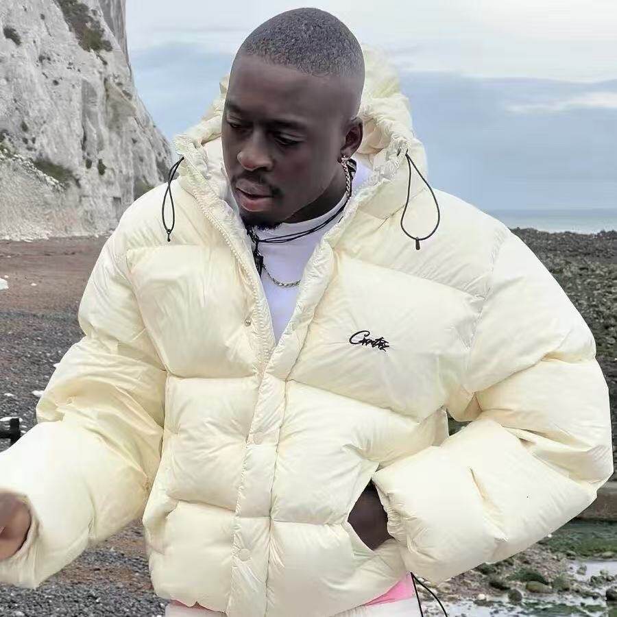 Corteiz羽绒连帽棉服欧美