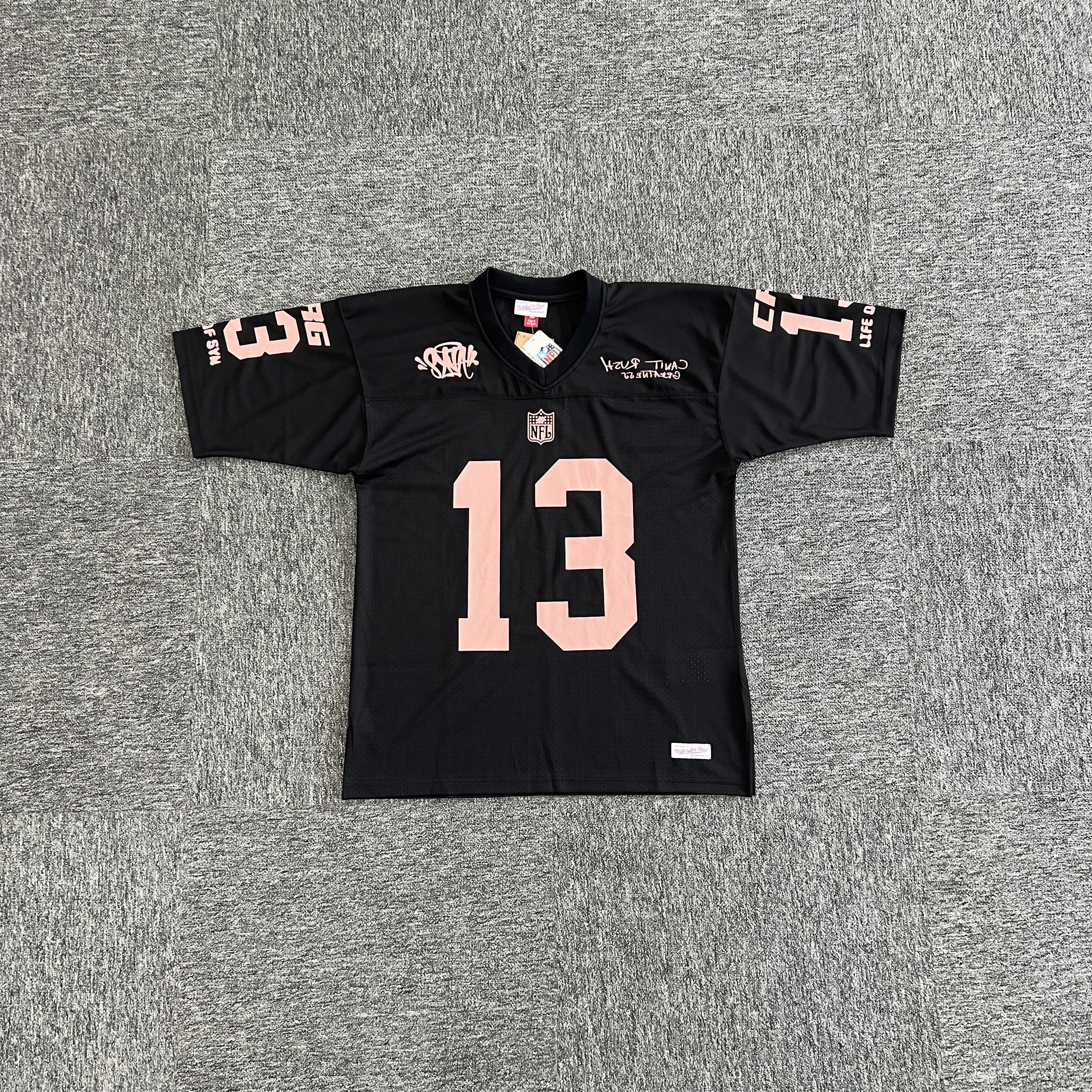 Syna World x Mitchell & Ness NFL CRG Jersey Black Rose Gold图片