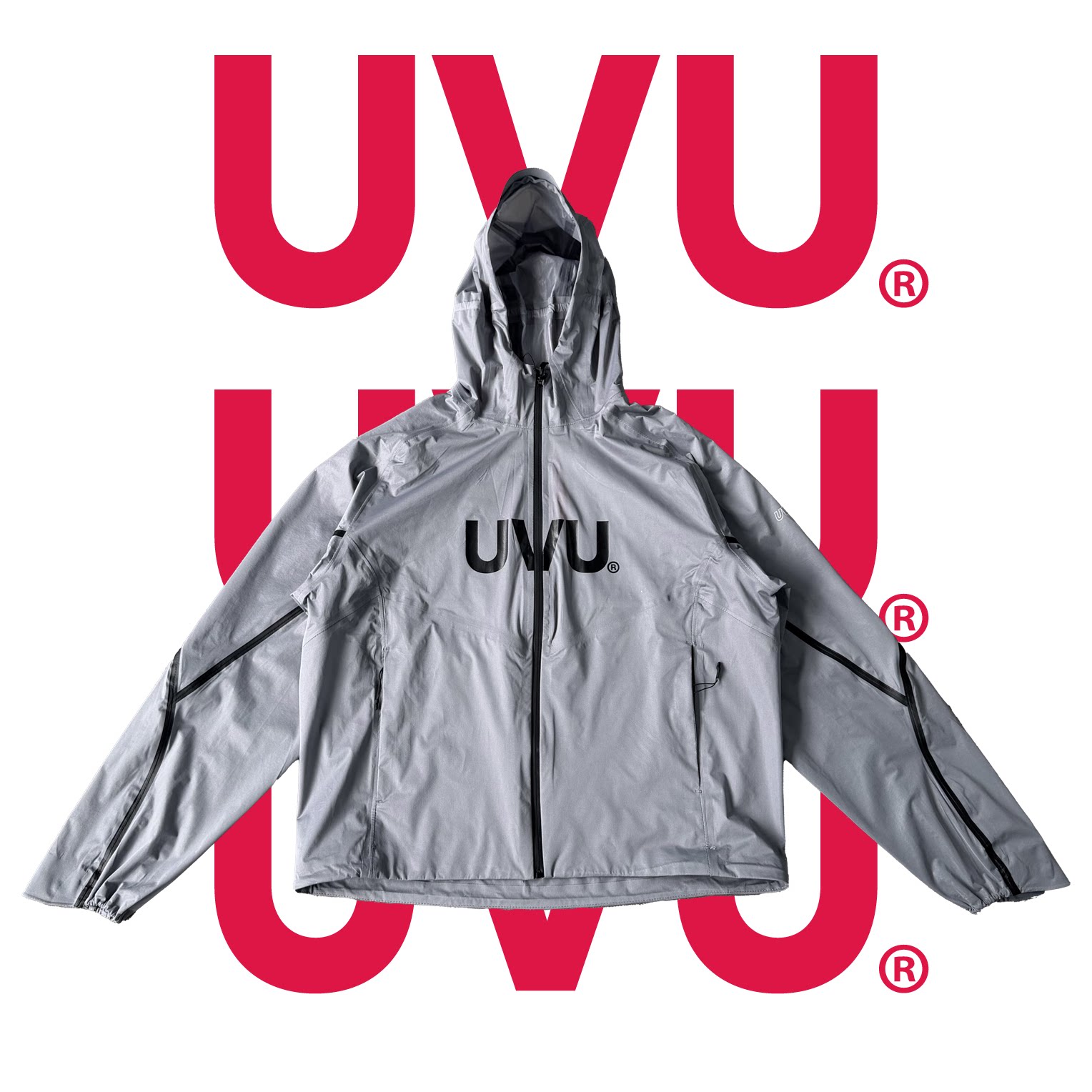 thumbnail for UVU sweatshirt foam print tracksuit high street men's and women's cardigan hooded jacket casual trouser set