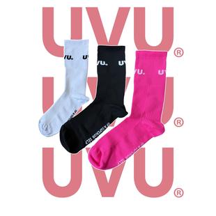 UVU 球袜棉袜袜子欧美明星同款搭配UKDRIPDRILL嘻哈说唱街头