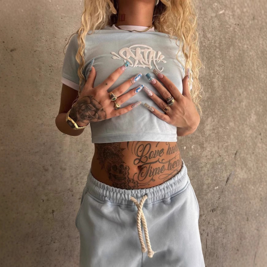 Syna World 女士华夫格绒卫衣夹克套装短款上衣短裤,女装/女士精品,休闲裤,淘宝优惠券,粉丝福利购,淘宝优惠卷