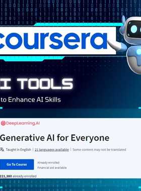 Generative AI for Everyone吴恩达coursera课程deeplearning.ai