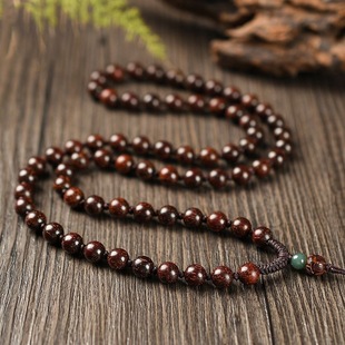 小叶紫色檀吊坠挂绳文玩翡翠玉石玉佩玉坠挂脖项链绳男女手编百搭