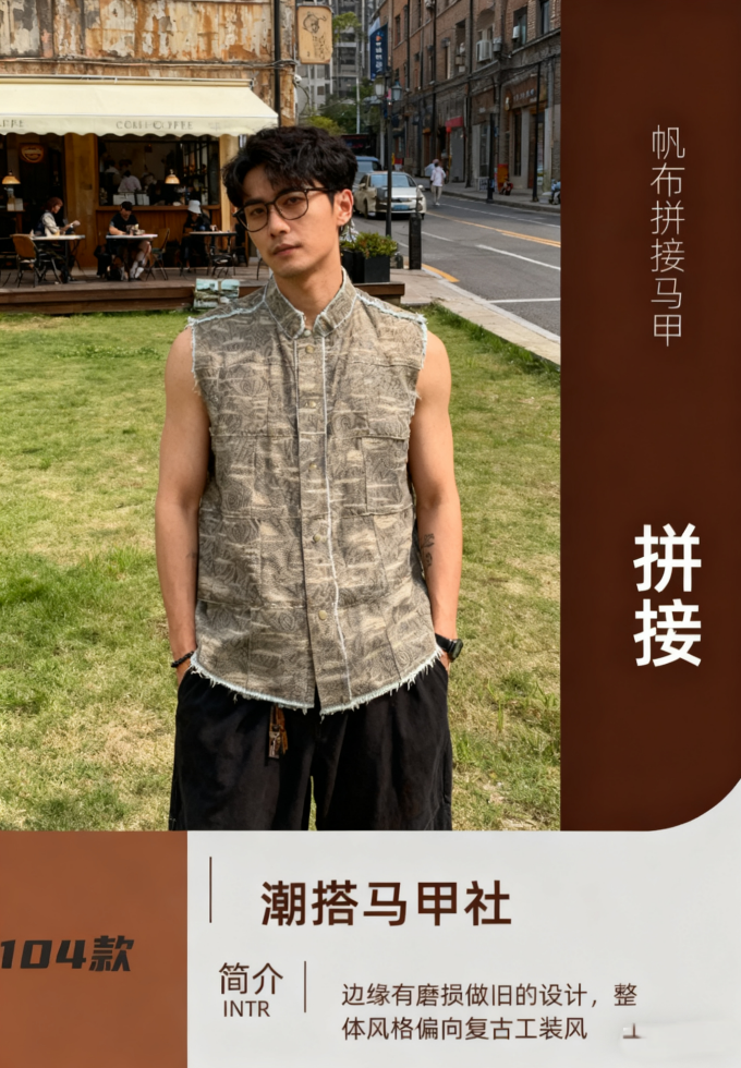 2025春季新款男士马甲背心时背心