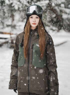 POMT2425新款高端2L专业滑雪服裤单双板男女通用保暖防水防风户外