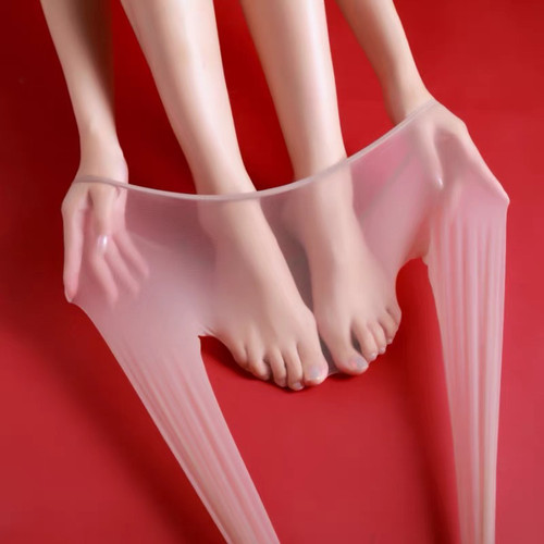 1D超薄低腰无缝裆8mm极窄边丝袜360度无痕美腿连裤袜大码柔软丝滑