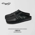 Black Half Slippers
