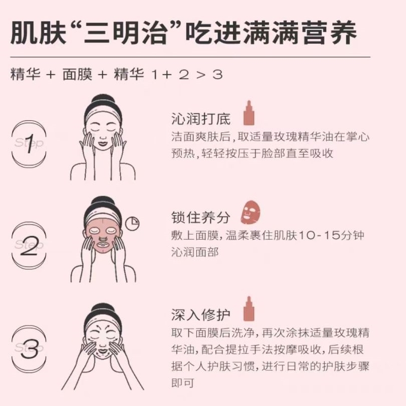 PMPM白松露面膜补水提亮保湿滋润舒缓海茴香白松露修护精华贴片