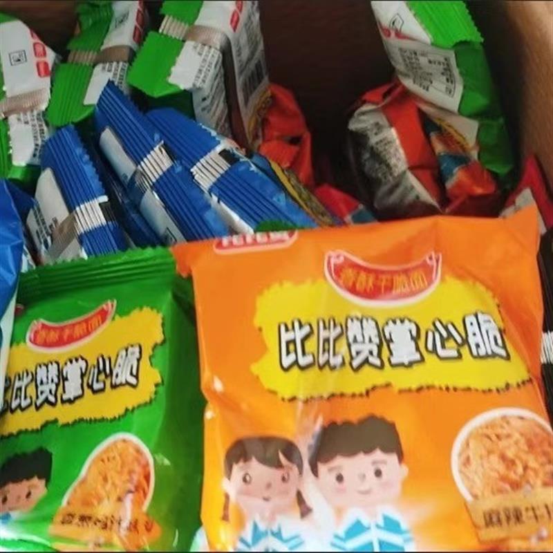 比比赞心脆干LEK脆掌面干吃方便面整小零食休闲食品吃小大礼包解