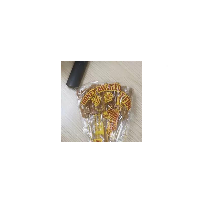 泰国怀进口沙爹鱼串JRW70鱼片鱼形片8090后旧儿g童休闲红零网食