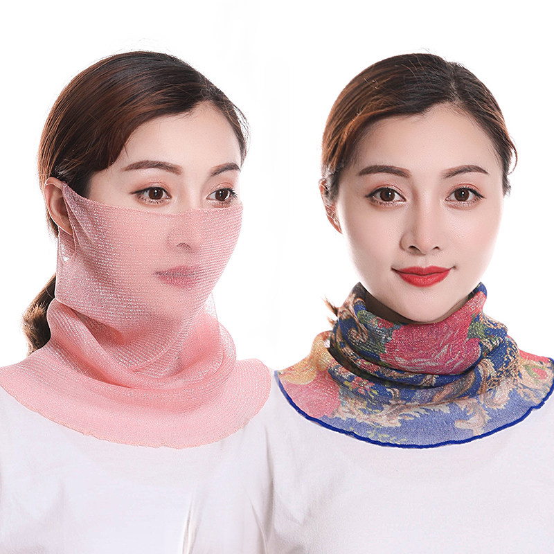 口罩夏季薄款 防晒透气可清洗护颈百搭女丝巾口罩防晒小围脖 挂耳|ruв категории начало ежедневно, защитное оборудование, маска - от Buy2taobao.com для оказания профессиональной услуги покупки агента Taobao