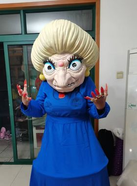 千与千寻汤婆婆cos服头套万圣节道具