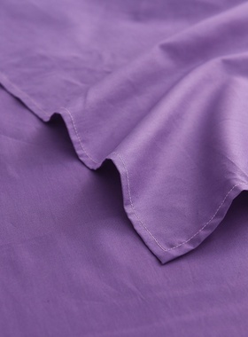 烟熏紫色高密度纯棉单件床单薰衣草紫色全棉被单单人1.2米双人1.5