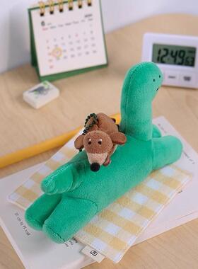 韩国代购JOGUMAN乔古曼绿色恐龙腊肠狗车载香薰毛绒挂件香氛