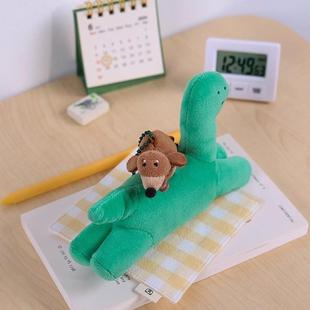 韩国代购JOGUMAN乔古曼绿色恐龙腊肠狗车载香薰毛绒挂件香氛