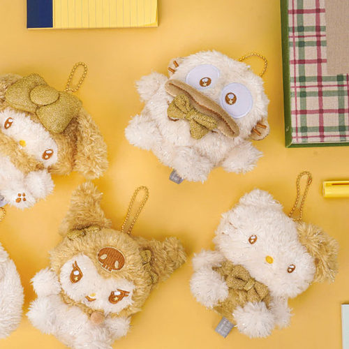 韩国正版三丽鸥金色Kitty挂件