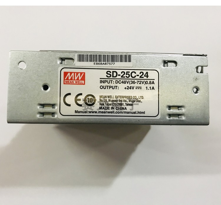 台湾明纬SD-25C-24直流DC-DC转换器36~72V 48V转24V1.1A 如假包退