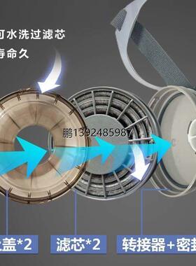 日本重松防尘口罩原装u2k过滤芯防工业粉尘打磨焊接2800防护面具