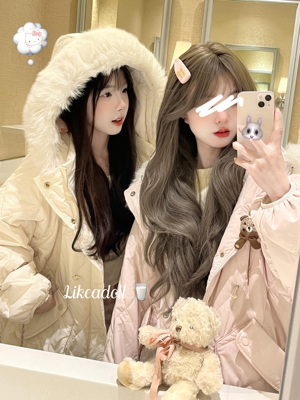 中长款毛领棉服LIKEADOLL