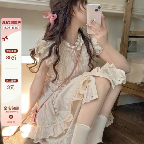 DOLL原创小飞袖连衣裙