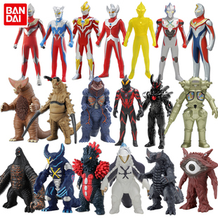 万代银河奥特曼软胶怪兽套装迪迦赛罗哥莫拉黑暗扎基高斯奥特曼