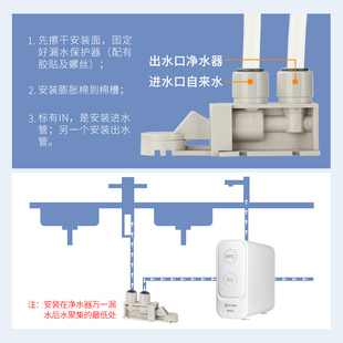 自来水防漏水保护器家用2分3分pe水管水龙头厨房净水机漏水保护器