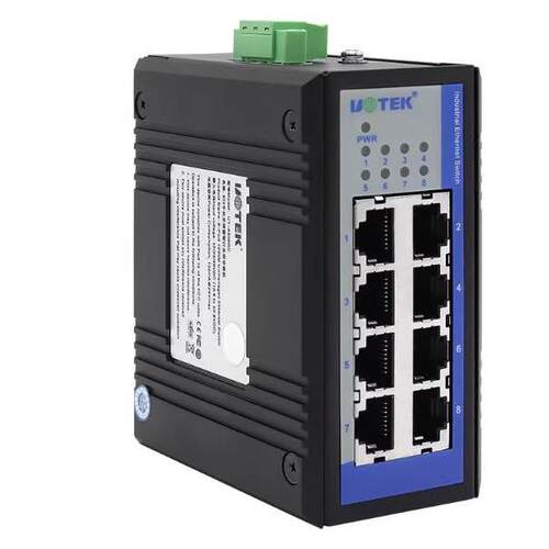 释迦自动化宇泰高科UT-6408GC 8口工业级非网管型以太网网络交换