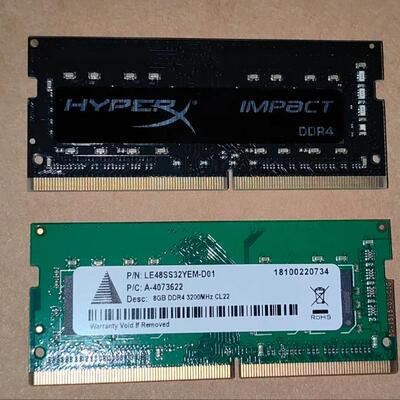 释迦自动化~8GB 3200MHz DDR4笔记本内存