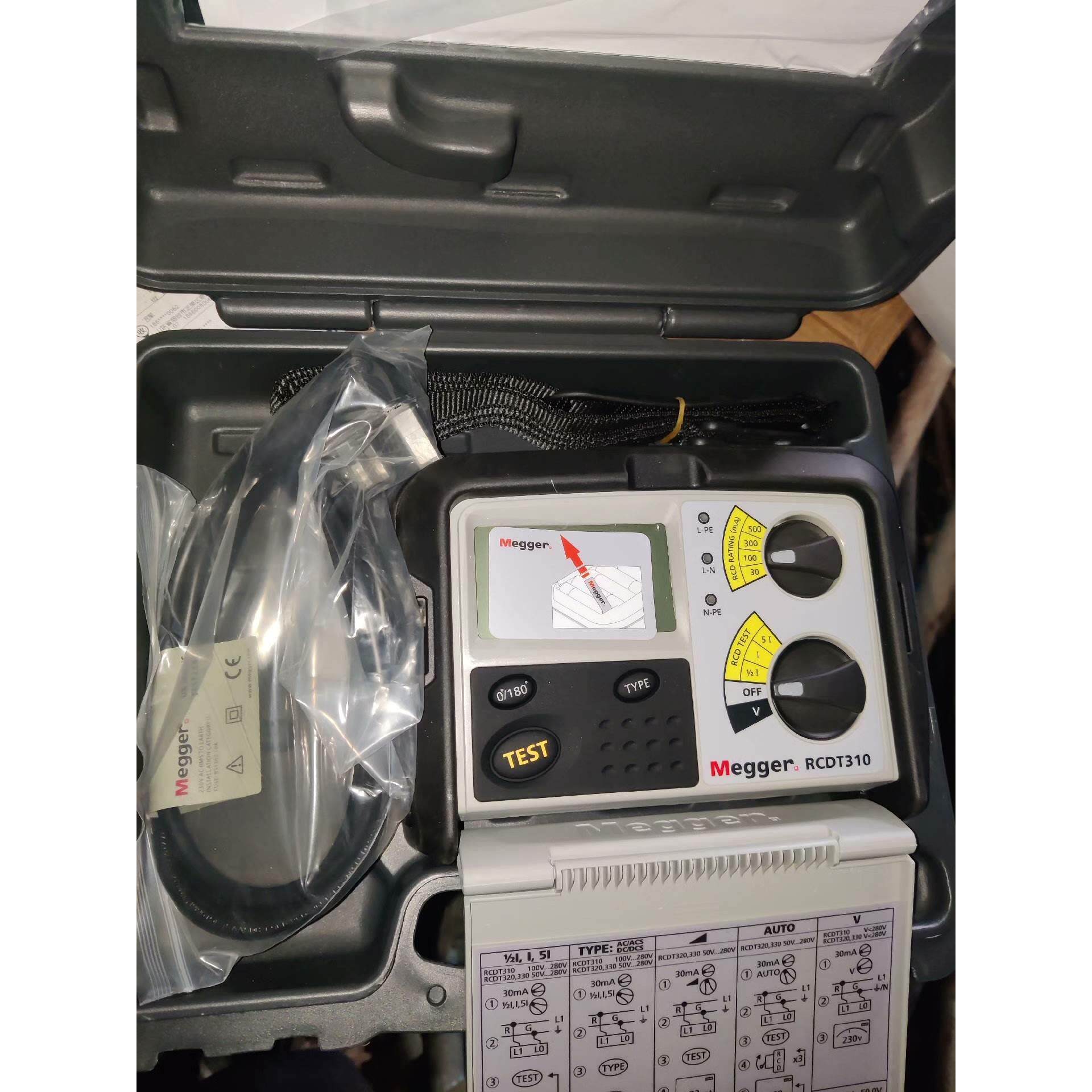 【释迦】Megegr不跳闸回路和RCD测试仪RCDT310