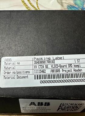 【释迦】3BHE009017R0102，XVC724 BE