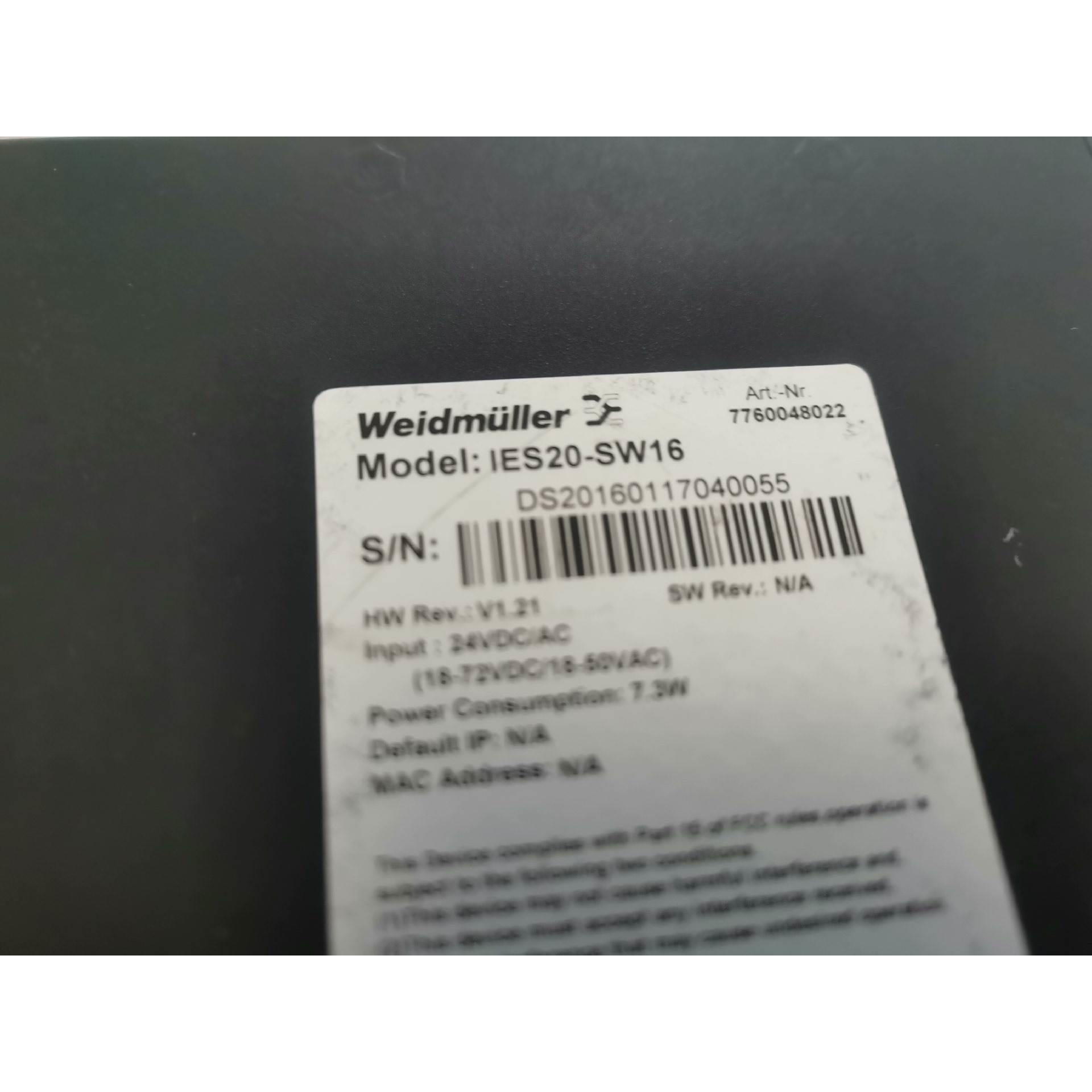 【释迦】魏德米勒IES20-SW16交换机模块，拆机实物图，功能正常