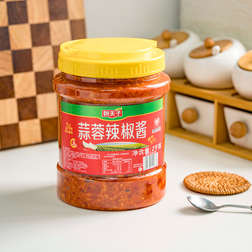 朝天子蒜蓉辣椒酱2kg下饭酱拌面炒菜火锅蘸酱商用调味下饭辣椒酱