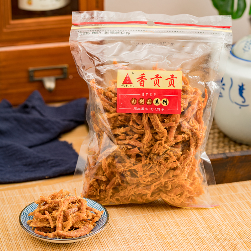 香贡贡原味猪肉丝250g袋装厦门小吃咸香肉制品即食肉干休闲零食