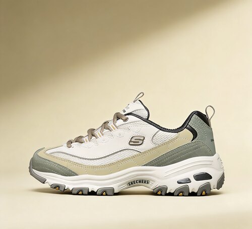 【官方鉴别】Skechers斯凯奇 D'LITES 1.0 熊猫鞋奶茶熊休闲鞋