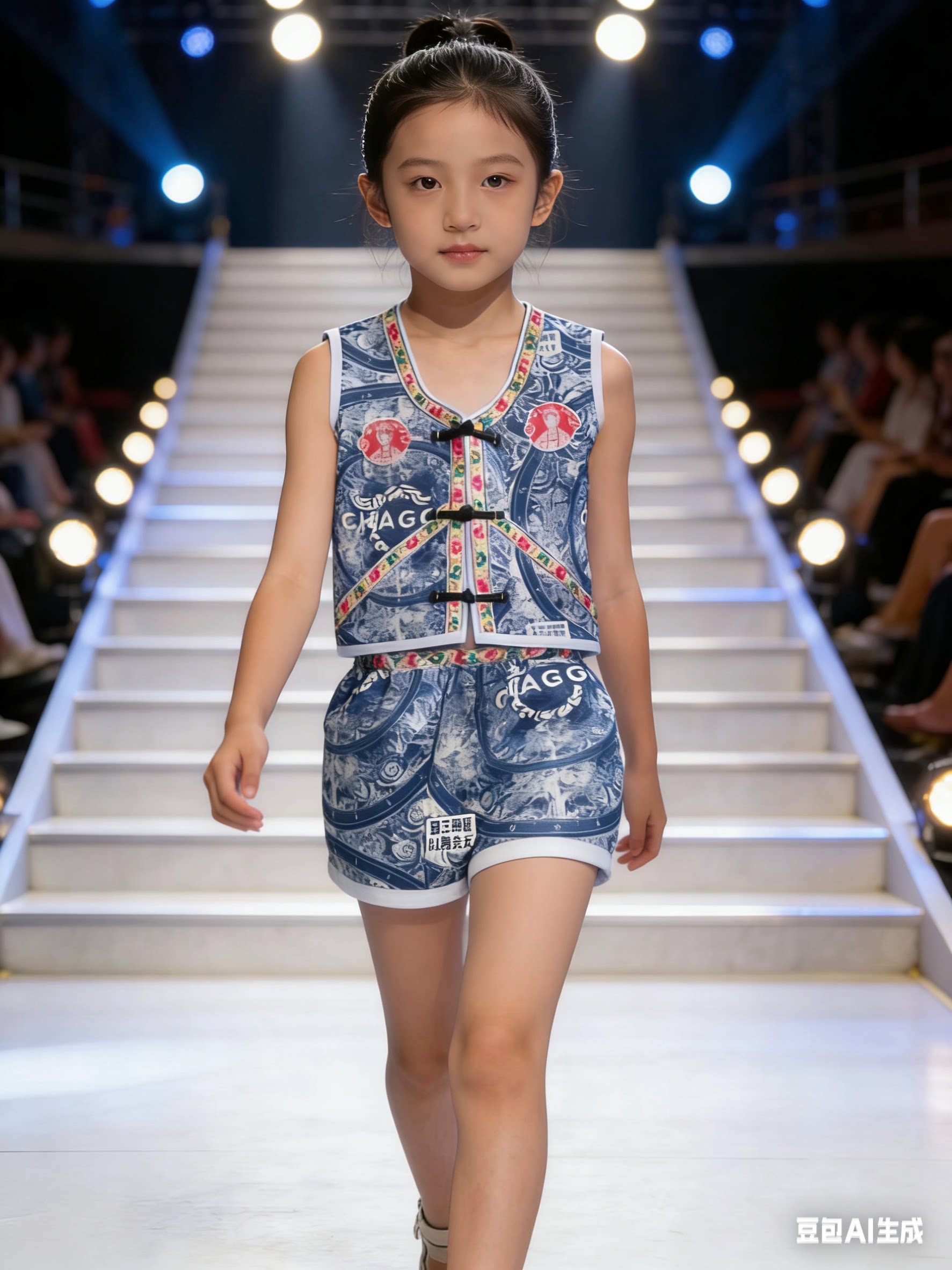 六一环保舞台表演服奶茶袋表演服新款儿童环保服装成人时装秀舞台