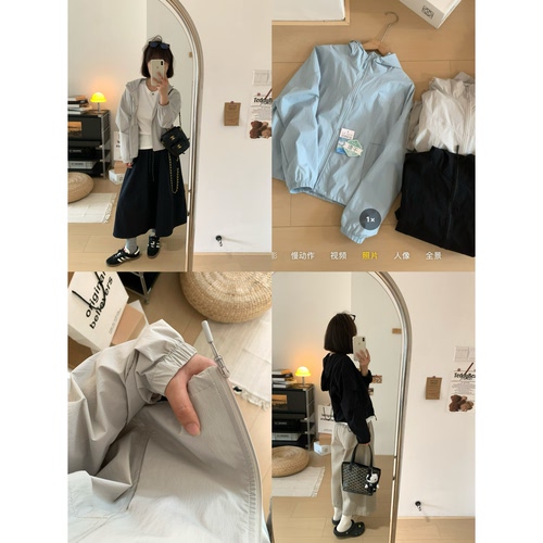 凉感速干连帽防晒衣女UPF50+