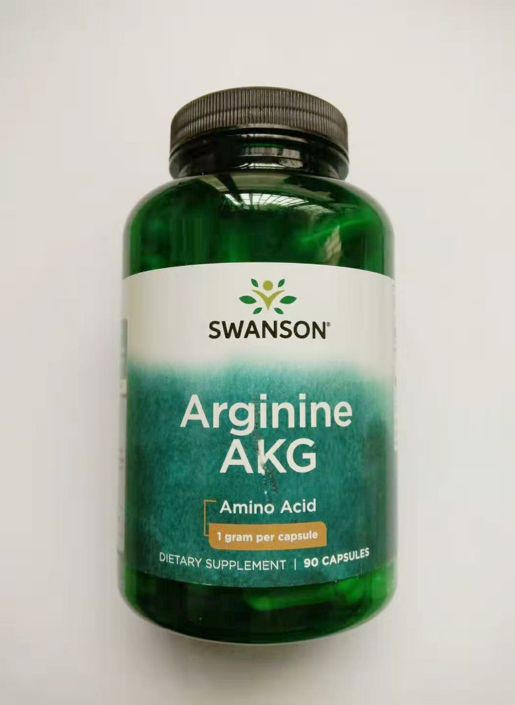 美国原装SWANSON 精氨酸AKG(α-酮戊二酸盐)混合胶囊 1000MG*90粒