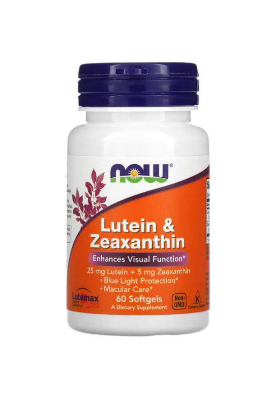 双倍含量黄斑护理 美国诺奥Now叶黄素玉米黄质配方胶囊 25mg*60粒