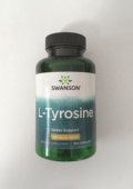 500MG 改善情绪 Tyrosine胶囊 SWANSON左旋酪氨酸L 100粒 美国原装