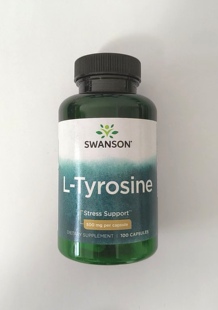 改善情绪 美国原装SWANSON左旋酪氨酸L-Tyrosine胶囊 500MG*100粒