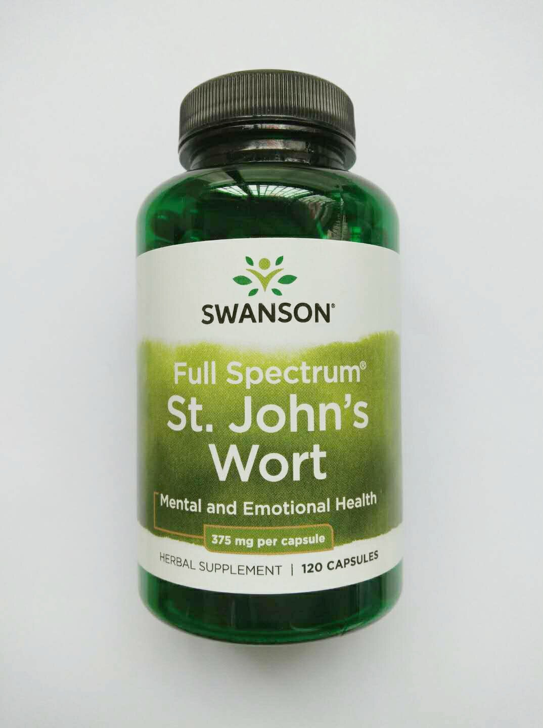 改善情绪 美国SWANSON金丝桃(圣约翰草)胶囊375mgx120粒 美国直邮