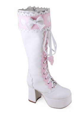 ◢an*tai*na*◣ LOLITA COS PUNK洋装公主显高长靴9022 多色
