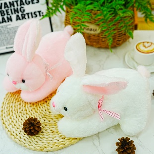 可爱小白兔子毛绒玩具趴趴兔公仔车载布娃娃儿童抱枕玩偶礼物女生
