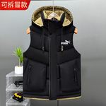 羽绒棉马甲男女秋冬季韩版潮流帅气保暖背心加厚马夹品牌外套坎肩